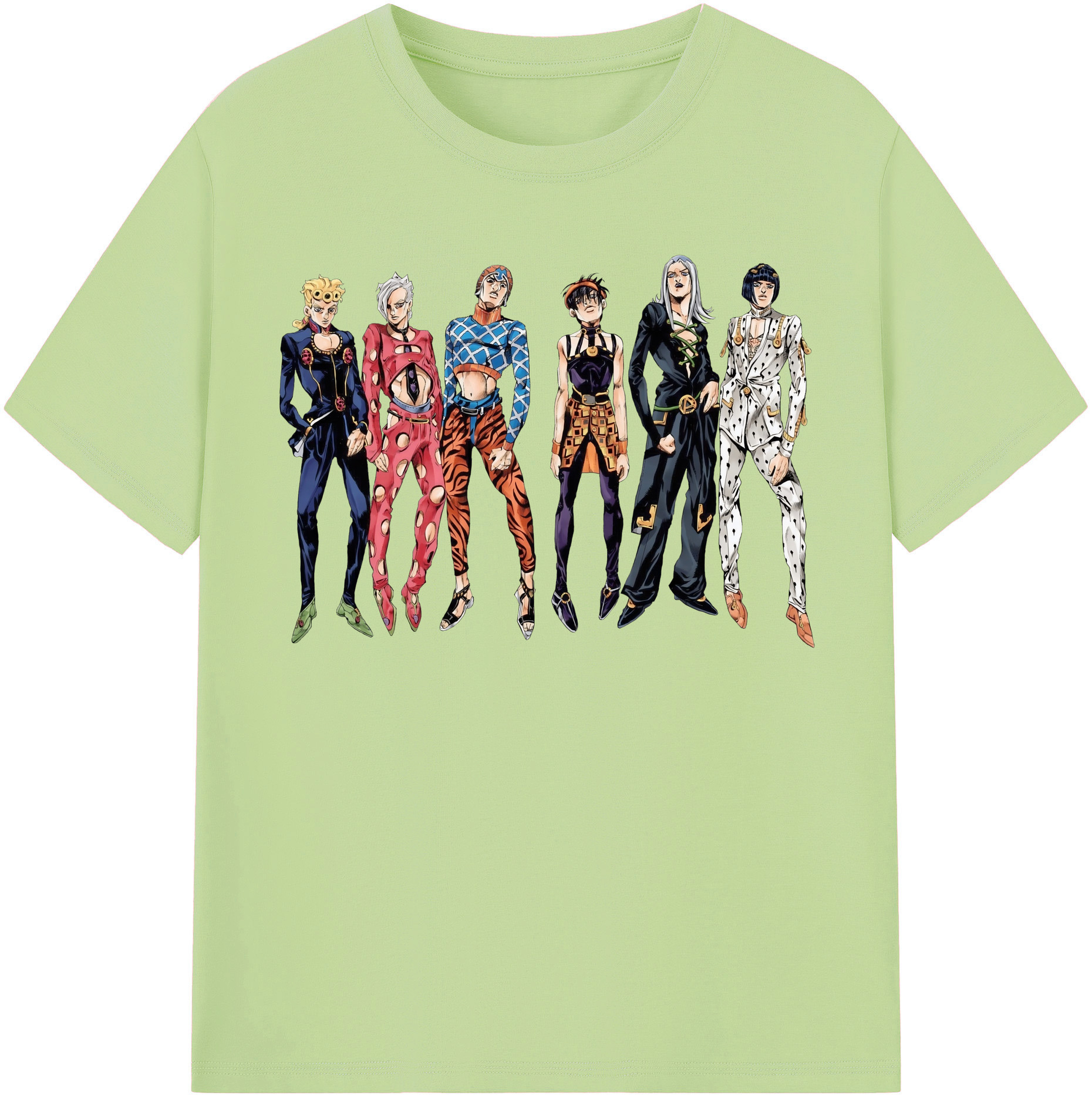 （画像用） ジョジョの奇妙な冒険 JoJo's Bizarre Adventure 綿100％半袖Tシャツ（フロントプリント）